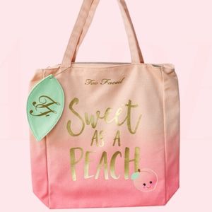 Too Faced Sweet as a Peach Tote Bag